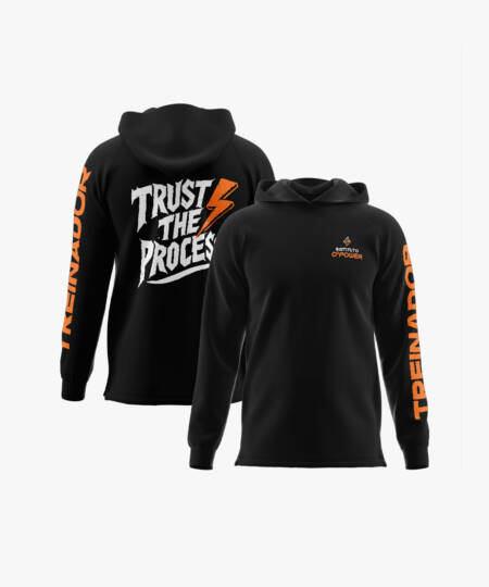 MOLETOM TRUST THE PROCESS LARANJA